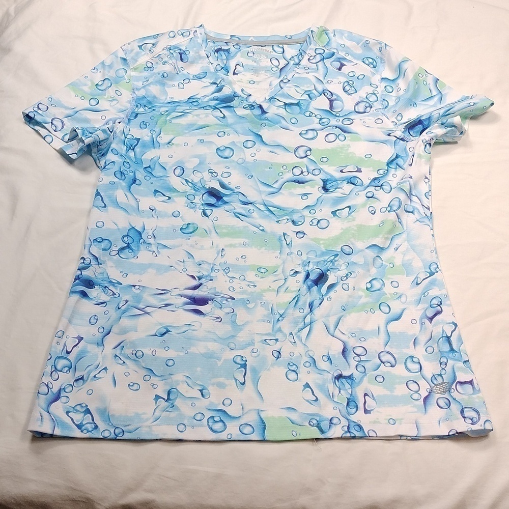 Reel Legends Freeline women's v neck top size medium